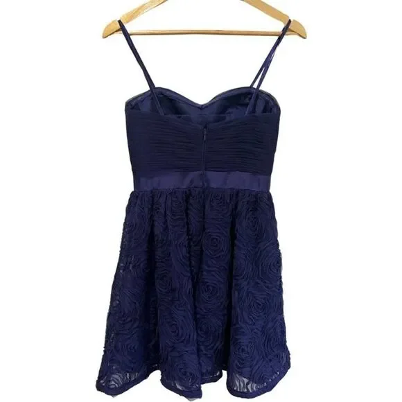 Adrianna Papell  Evening cocktail navy strapless dress size 6 - Picture 2 of 11